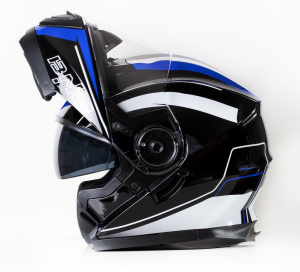 Casque Moto Bno Flipup-2 Matte Blue Gloss Sunvisor