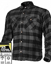 Flanell Premium Grey Waterproof Motorcycle Shirt