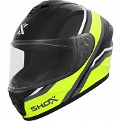 Shox Command Confine Ece R22.06 Hi-vis Gelb Integral Motorradhelm