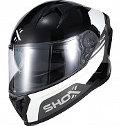 Shox Rapid Turbo Gloss White Grey Black Sv Integral Casque De Moto