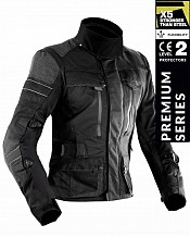 Veste De Protection Contre Les VÉlos ImpermÉables À L'eau Lady Dynatech Black Kevlar 17092:2010 Ce Premium