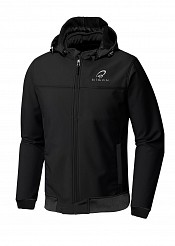 Black Premium Soft Shell Motorcycle Hoodie Black Ce-a Mc Jacka