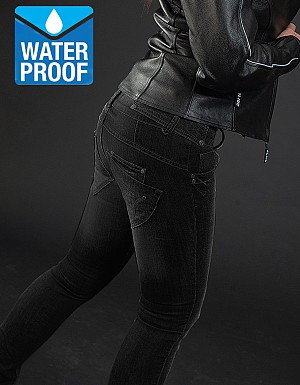 Lady Waterproof Commander Blackshade Moto Jeans Pantalon Ld1