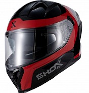 Shox Rapid Advance Gloss Black Red Sv Integral Casque De Moto