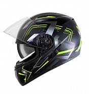 H520 Arrow Yellow Aero Black Matt Solvisir Mc Hjälm