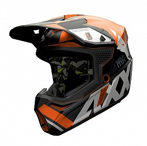 Axxis Casque Motocross Mx 803 Wolf Jackal B14 Orange Fluor Matt