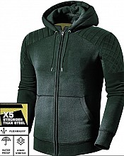 Premium Ce 17092:2020 Klassischer Wasserdichter Mc-hoodie In ArmeegrÜn