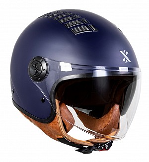 Shox Jetstream Solid Open Face Ece R22.06 Casque Jet Mc Bleu Profond Mat