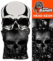 Skulldes White Bandanna Neck Tube NackvÄrmare Balaclava