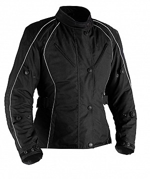 Ladies Black Textiles Jacket Textile Motorcycle Jacket Mcv