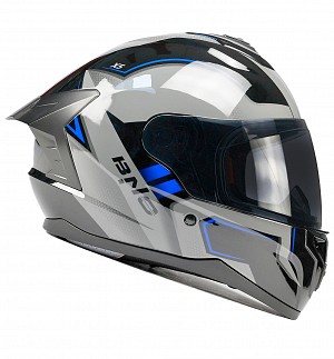 Casque Mc IntÉgral Bno X5 Ece R22.06 Noir Brillant Bleu