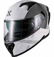 Shox Rapid Speedway Gloss White Sv Integral Motorradhelm