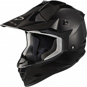 Casque Cross Gravel Solid Gloss Black Motocross 0103 Noir