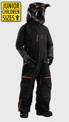 Junior / Enfant Snowpeak Orange Salopette Vtt/motoneige Textile Ce Stall Jso-450