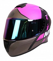 Mt Targo Rigel A8 Matt Rosa Schwarz Braun Motorradhelm