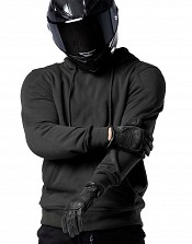 Sweat à Capuche Moto Imperméable Noir Semi-kevlar Urbain Bandit