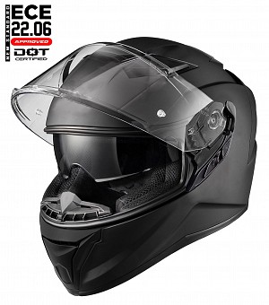 Darkrider Echo Sv 22-06 Matt Schwarz Sonnenblende Motorradhelm Mcv