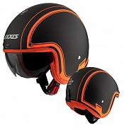 Casque Jet Mc Axxis Of507sv Hornet Sv Royal A4 Orange Fluor Mat