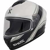 Shox Command Confine Ece R22.06 Weiß Integral Motorradhelm