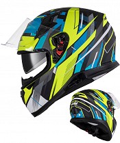 Eagle Race 917 Sv Blue/green Sv Motorcycle Helmet