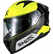 Shox Rapid Turbo Gloss Gloss Grey Hi-vis Yellow Sv Integral Casque De Moto