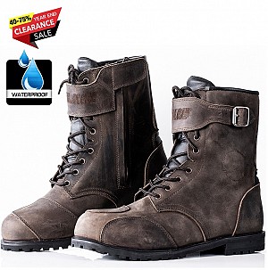 Tour Vintage Ce-level 2 Distressed Brown Boots Waterproof Motorcycle Boots