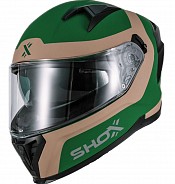 Shox Rapid Advance Matt Green Sand Sv Integral Casque De Moto