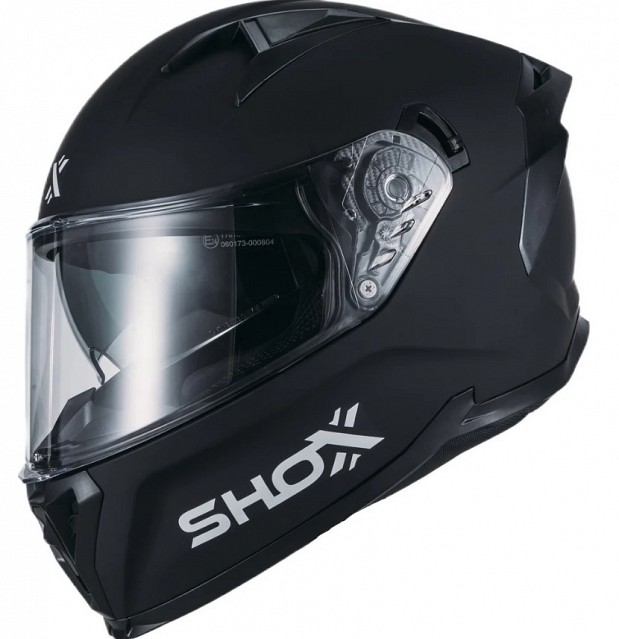 Shox Rapid Matt Black Sv Integral Casque De Moto