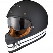 Black Royale Pureline Retro Motorcycle Black Matt 5395 Mc HjÄlm