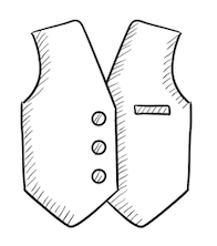 LEDERWESTEN MIT CLUB-DESIGN